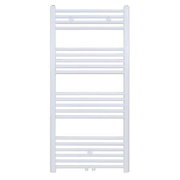 120x40 cm - 550 Watt - Ecorad Handdoekradiator - Wit (RAL901, 500 tot 800 watt, Hoog rendement (Hr), Radiator, Nieuw