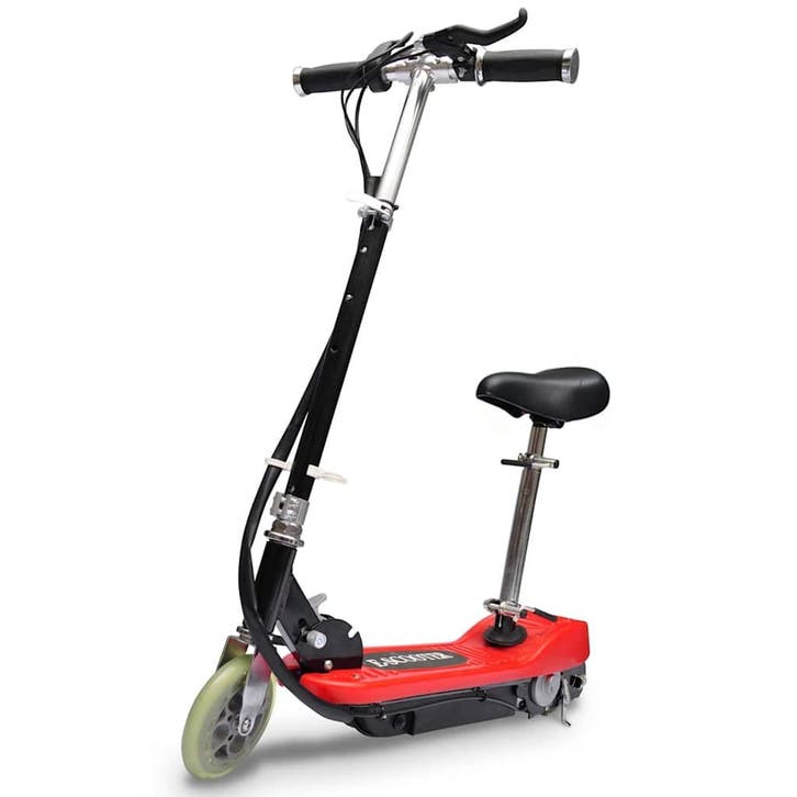vidaXL Step elektrisch met zitje 120 W rood, Fietsen en Brommers, Steps, Nieuw, Verzenden