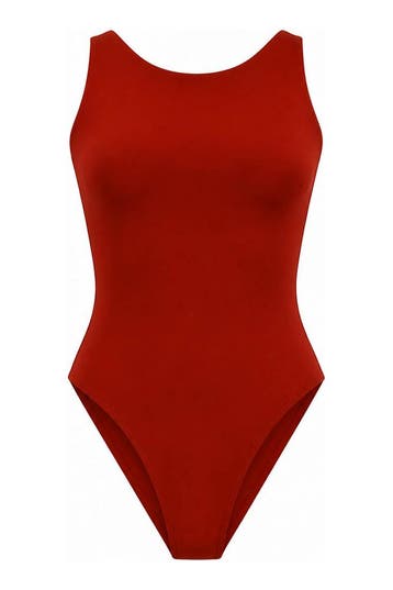 Organic Basics Badpak in maat S Oranje, Kleding | Dames, Truien en Vesten, Organic Basics, Verzenden, Zo goed als nieuw, Overige kleuren