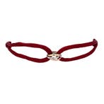 Vintage satijnen armband met tricolour gouden schakel 14 kt, Sieraden, Tassen en Uiterlijk, Armbanden, Ophalen of Verzenden, Nieuw