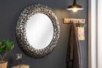 Handgemaakte spiegel STONE MOSAIC XL 82cm zilver in, Huis en Inrichting, Woonaccessoires | Spiegels, Ophalen of Verzenden, Nieuw