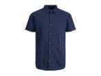 Veiling - Jack &amp; Jones Summer Korte Mouw Overhemd Navy B, Nieuw