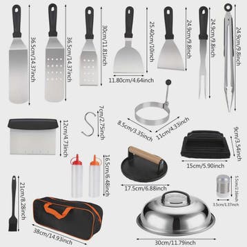 29-delige BBQ Grill Accessoires Set: Roestvrij Staal Gereeds, Verzenden, Nieuw