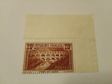 Frankrijk 1929/1929 - Prachtige zegel Bords de feuilles Nr., Gestempeld