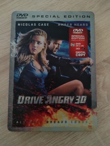DVD - Drive Angry 3D - Special Edition - Steelbook, Vanaf 16 jaar, Verzenden, Gebruikt, Actie