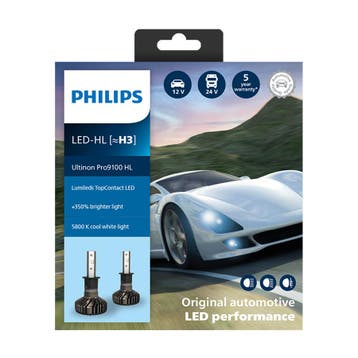 Philips H3 LED Koplamp 12/24V 20W 2 Stuks, Auto-onderdelen, Verlichting, Ophalen of Verzenden, Nieuw