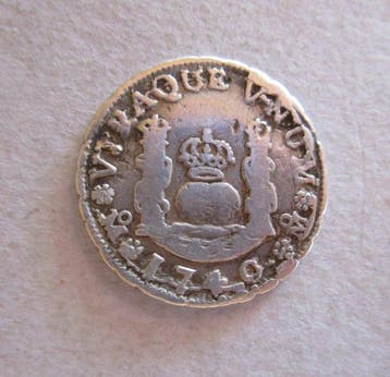 Spanje. Felipe V. 1 Real 1740 Mexico (Zonder minimumprijs)