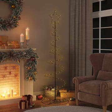 vidaXL LED-kerstboom 120 LEDs warm wit 180 cm, Verzenden, Nieuw
