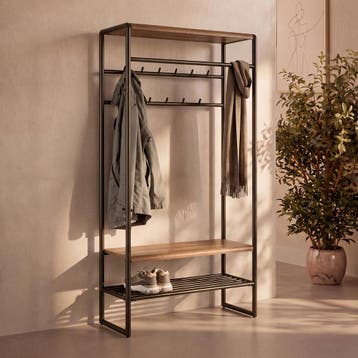 *WOONWINKEL* Garderobemeubel Brons En Eikenhoutlook, Verzenden, Nieuw