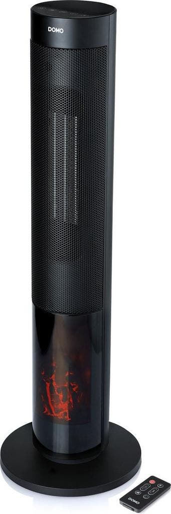 DOMO DO7345H Keramische kachel - Haardvuureffect - 2000W, Ophalen of Verzenden, Zo goed als nieuw
