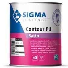 Sigma Contour PU Satin / Sigma Zijdeglans Houtlak RAL 9001 |, Verzenden, Wit, Nieuw, Lak