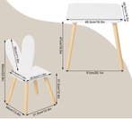 Kinder Speeltafel met 2 Stoelen Hout voor Leren en Spelen, Verzenden, Nieuw