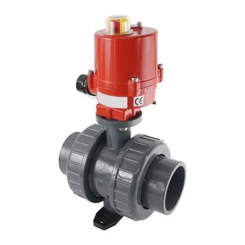 63mm 24V DC VDL 2-weg PVC Elektrische kogelkraan, Verzenden, Nieuw