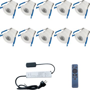 LED Veranda Spot Complete Set - Velvalux - 10 Stuks - 3W -, Huis en Inrichting, Ophalen of Verzenden, Nieuw, Overige fittingen
