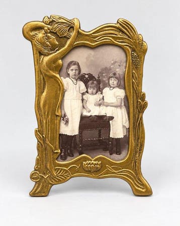 Sierlijke bronzen fotolijst – Art Nouveau-stijl –, Antiek en Kunst