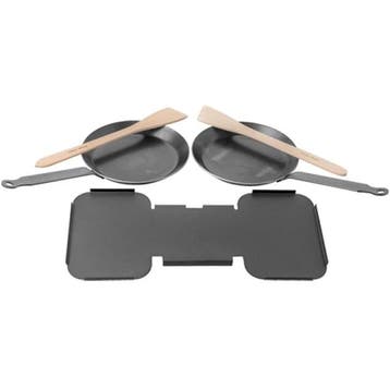 Raclette Accessoire Set | Plaatstaal | Louis Tellier, Verzenden, Nieuw in verpakking