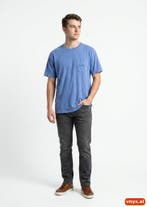 Comfort Colors T-shirts Heren maat L Blauw Vintage, Ophalen of Verzenden, Nieuw, Comfort Colors