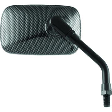 BikeMaster Mini Rectangle Mirror 10mm - Carbon Fiber - Each, Ophalen of Verzenden