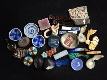 Japanese - Beeld, Lot of 30 Vintage Japanese Chopstick Rests, Antiek en Kunst