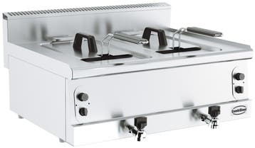 Gas Friteuse | 2x8 Liter | RVS | 80x60x(h)30 cm Combisteel, Verzenden, Nieuw in verpakking