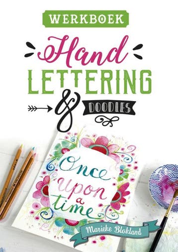 Werkboek handlettering & doodles - Marieke Blokland, Verzenden, Zo goed als nieuw, Marieke Blokland