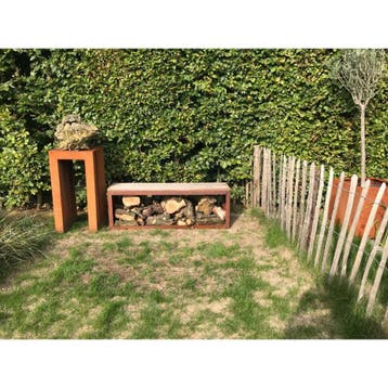 Geroba Egura HC1 zitbank met houtopslag 1500x385x500mm -, Verzenden, Nieuw