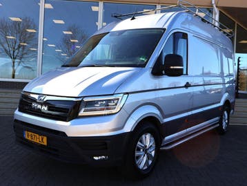 MAN TGE 35 2.0 180 PK AUT. L3H3 + 3000 KG TREKHAAK, Automaat, Stof, Gebruikt, Euro 6