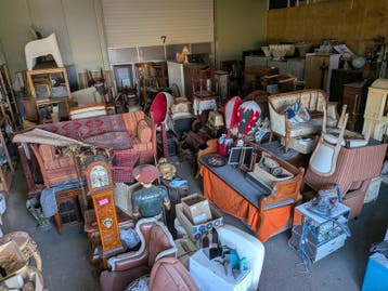 Ca. 140m2 Kunst, antiek & vintage in opslag, Antiek en Kunst