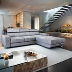 Slaapbank met opbergruimte Nero | L-Hoekbank | U-bank, Verzenden, Nieuw