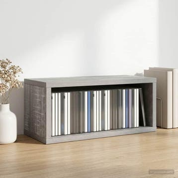 vidaXL CD Opslag Rek Grijs Sonoma 40 x 17 x 17 cm Bewerkt, Verzenden, Nieuw