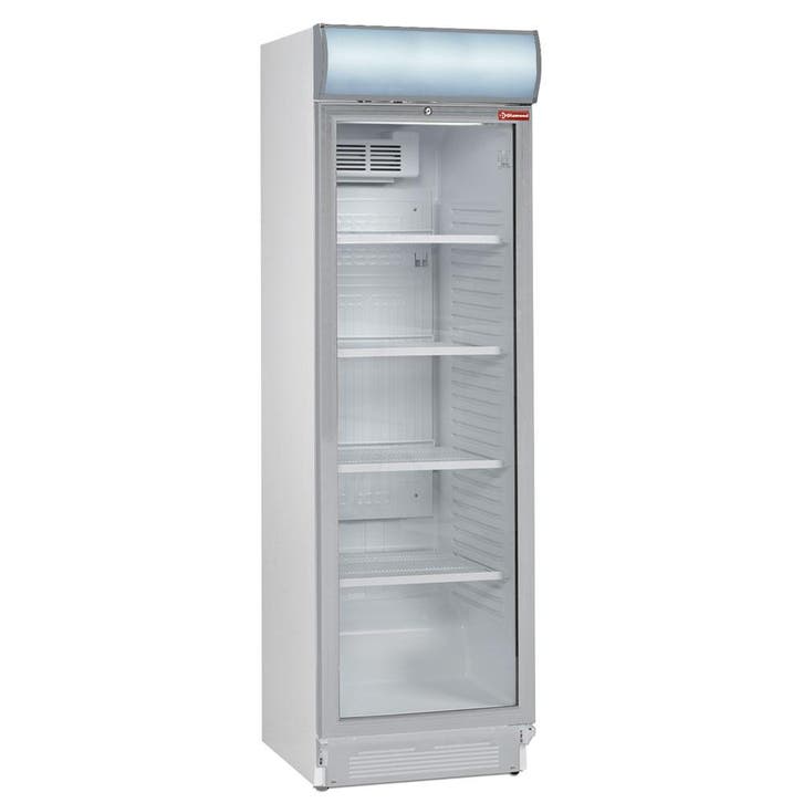 Geventileerde positieve T° vitrine 380 lit., met lichtbak, Zakelijke goederen, Horeca | Keukenapparatuur, Koelen en Vriezen, Verzenden