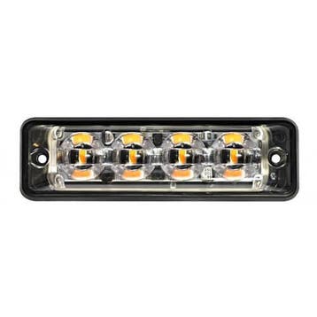 R65 Ultra platte Slimline LED Flitser 4 LEDs Amber 175cm ka, Verzenden, Nieuw
