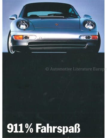 1994 PORSCHE 911 CARRERA BROCHURE DUITS, Boeken, Nieuw, Porsche, Author