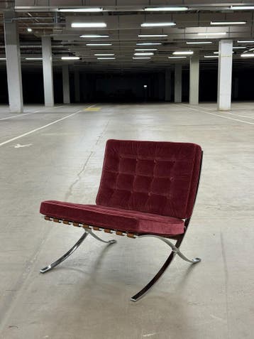Knoll Studio Barcelona Chair | Origineel | NIEUW + Garantie, Stof, 75 tot 100 cm, Ophalen of Verzenden, Zo goed als nieuw