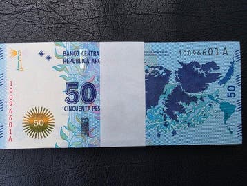 Argentinië. - 100 x 50 Pesos - ND (2015) - Pick 362 (Zonder, Postzegels en Munten