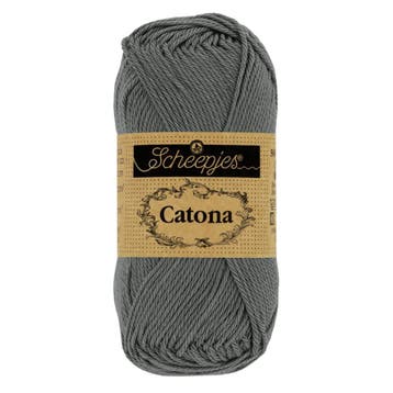 Scheepjes Catona - 10g - 501 Anthracite, Ophalen of Verzenden, Nieuw, Breien of Haken, Wol of Garen