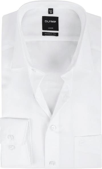 Olymp Overhemd Wit maat 41 Heren, Kleding | Heren, Overhemden, Verzenden, Nieuw, Wit, OLYMP