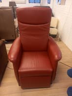 RELAXFAUTEUIL FITFORM IN ROOD LEER, Ophalen, Nieuw, 75 tot 100 cm, Leer