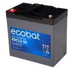 Ecobat AGM Deep Cycle accu | EDC12-55 | 12V 55Ah, Auto-onderdelen, Accu's en Toebehoren, Ophalen of Verzenden, Nieuw