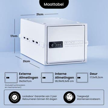 2dekans | Lockabox One™ Opbergbox met Cijferslot -, Ophalen of Verzenden, Zo goed als nieuw