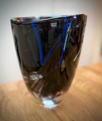 Kosta Boda - Anna Ehrner - Vaas - Glas - Kosta Boda Contrast, Antiek en Kunst, Antiek | Glas en Kristal