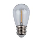 S14 E27 dimbare kuntstof led-lamp voor prikkabel 2W - 2200K, Tuin en Terras, Buitenverlichting, Kunststof, Minder dan 50 watt