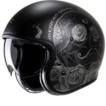 HJC V31 Desto Zwart Grijs MC5Sf Jethelm, Motoren, Nieuw met kaartje, Heren, Verzenden, HJC