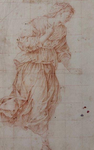 Italiaanse school (XVII) - Studio di figura