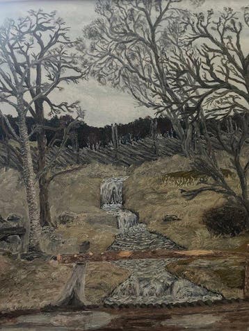 Swedish School (XX), signed „Olof. W.“ - Nordic Landscape