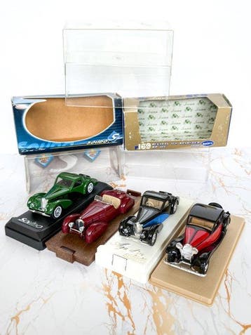 Solido, Brumm, Guisval 1:43 - Modelauto (4) - 4x Vintage, Nieuw