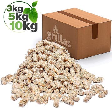 Aanmaakwokkels - Aanmaakkrullen - Aanmaakblokjes - 5kg - Gri, Verzenden, Zo goed als nieuw