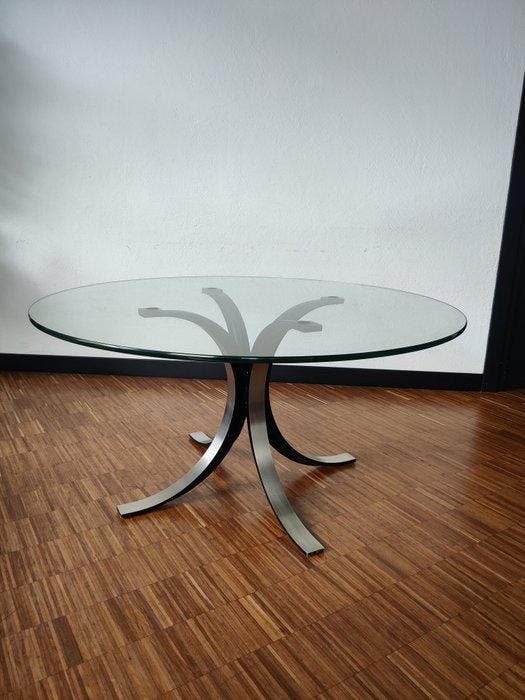 Tecno - Osvaldo Borsani, Eugenio Gerli - Tafel - Glas,, Antiek en Kunst, Curiosa en Brocante