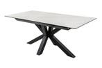 Eettafel ETERNITY 180-225 cm marmerlook keramiek met gehard, Ophalen of Verzenden, Nieuw