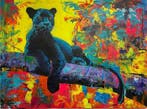 Karlos (XX-XXI) - Pantera Negra en Selva Acrílica